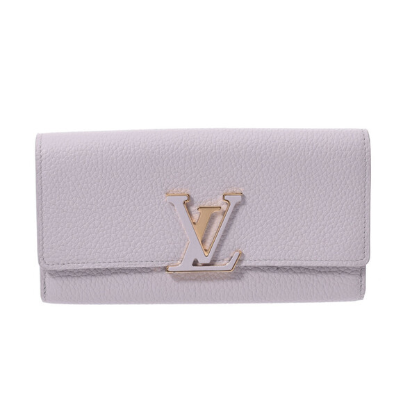 Louis Vuitton Handbags - Louis Vuitton Portefeuille Wallet Capucines Bloom Gray Taurillon Long